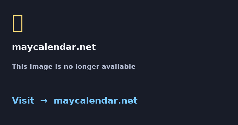 May Calendar
